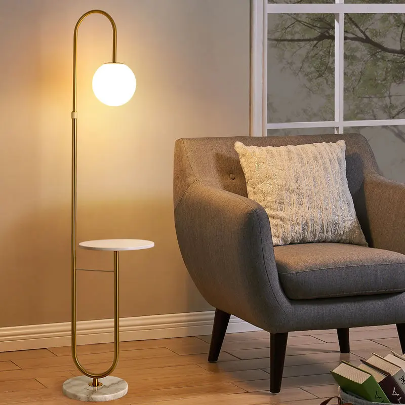 Floor Lamp Arched - Modern LED Floor Lamp Gold Black