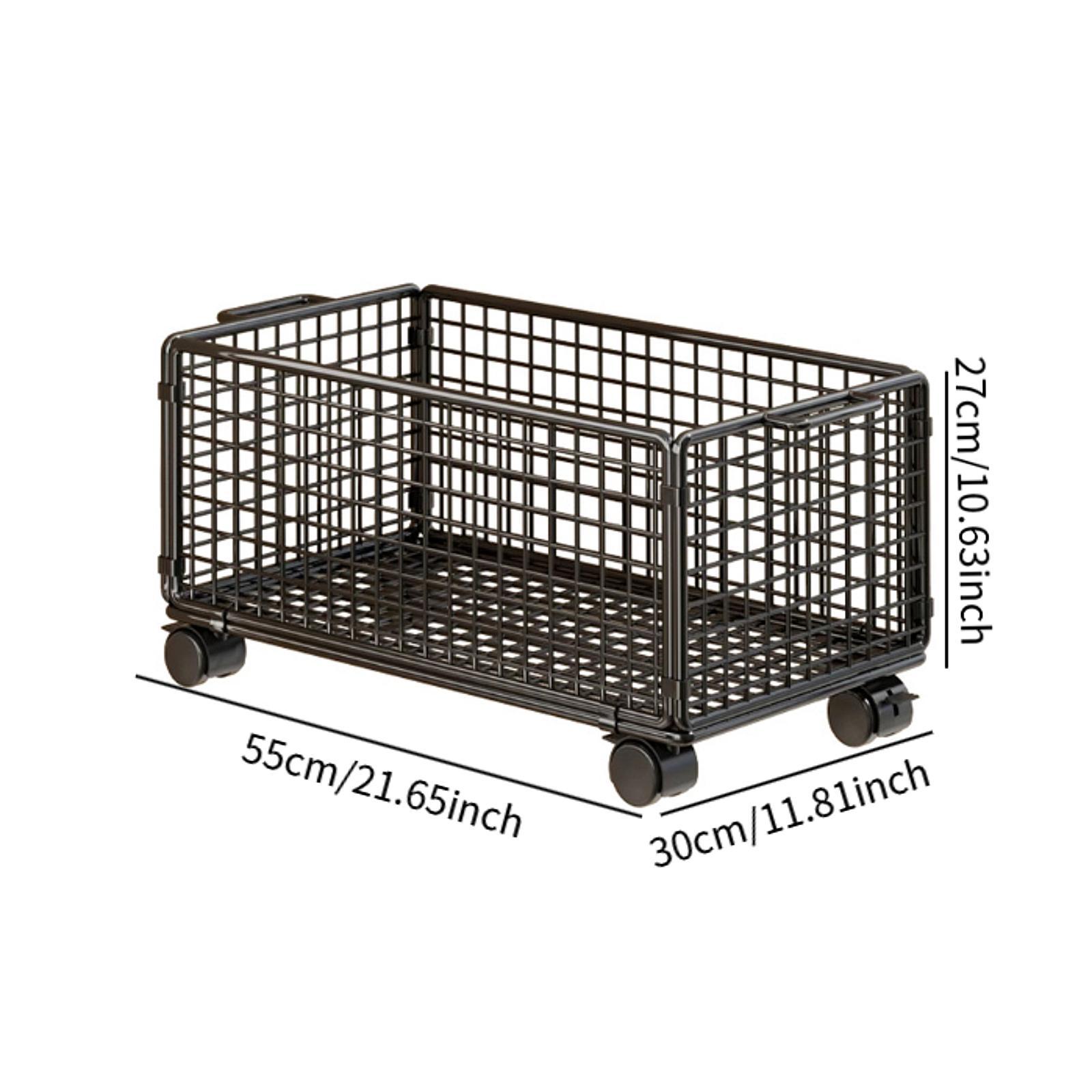 Book Cart Rolling - Under Desk Storage Cart Mesh Rolling