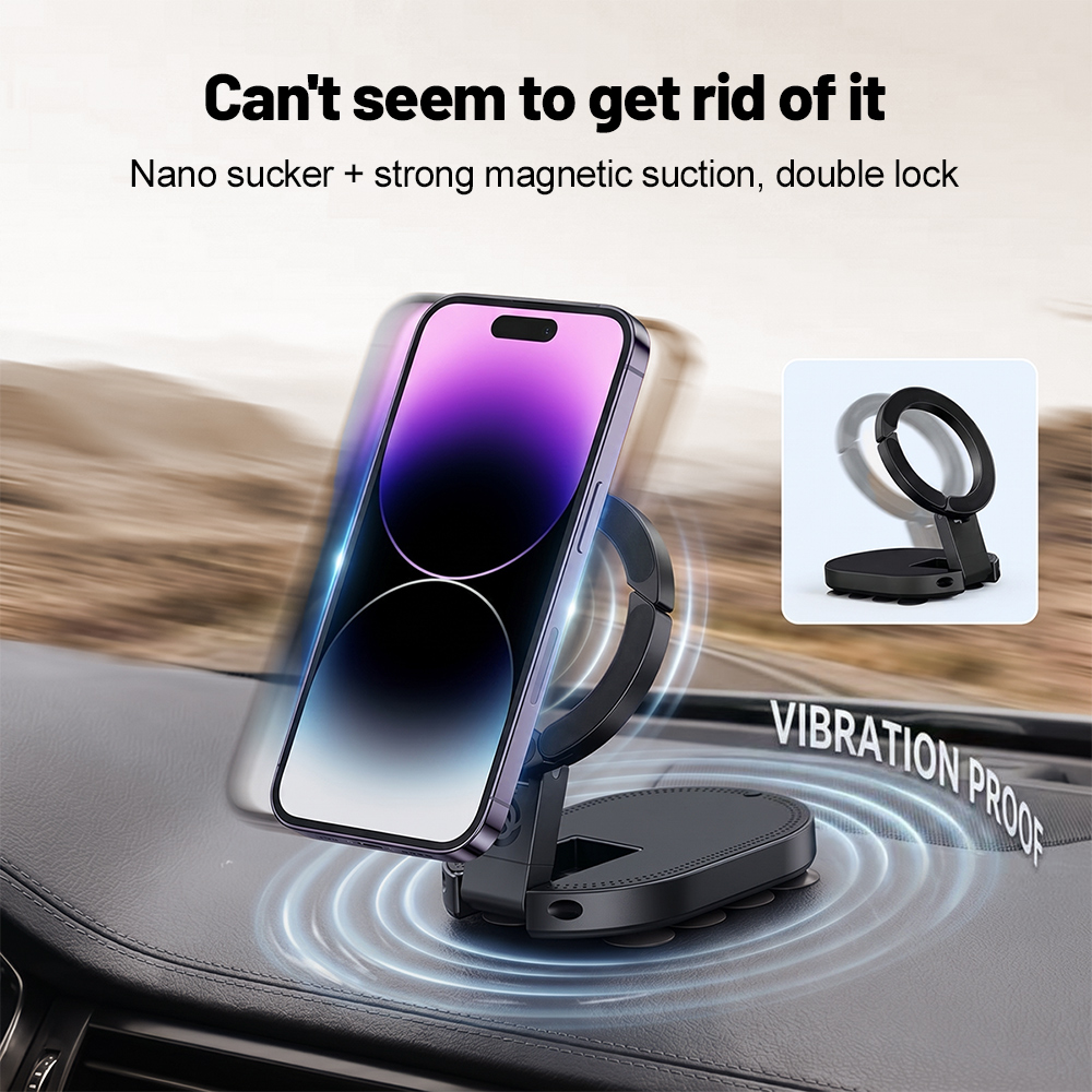 Office Storage Cabinet - 360° Rotation 3‑In‑1 Suction Cup Magnetic
