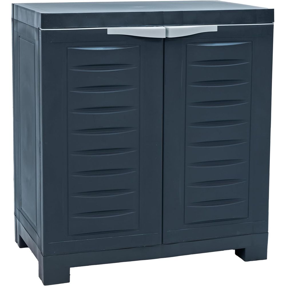 Office Storage Cabinet - 25.5 H Resin Garage Storage Cabinet