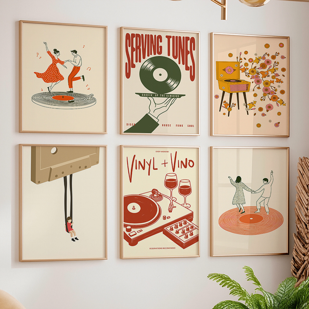 Office Furniture At Home - 1pc Vintage Music Canvas Poster Unframed