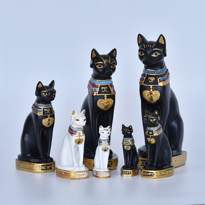Office Furniture Egypt - Egyptian Cat Goddess Bastet Statue Ornament