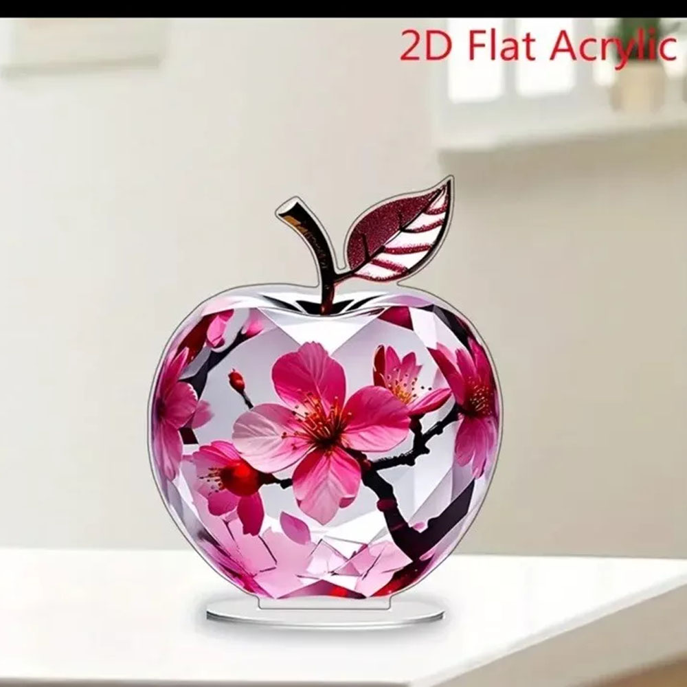 Office Furniture At Home - 1 piece, 2D flat apple shaped