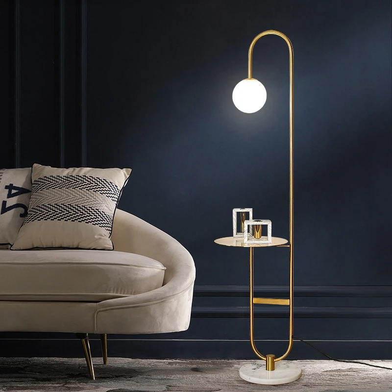 Modern LED Floor Lamp Gold Bla - Floor Lamp Arched 评论和价格