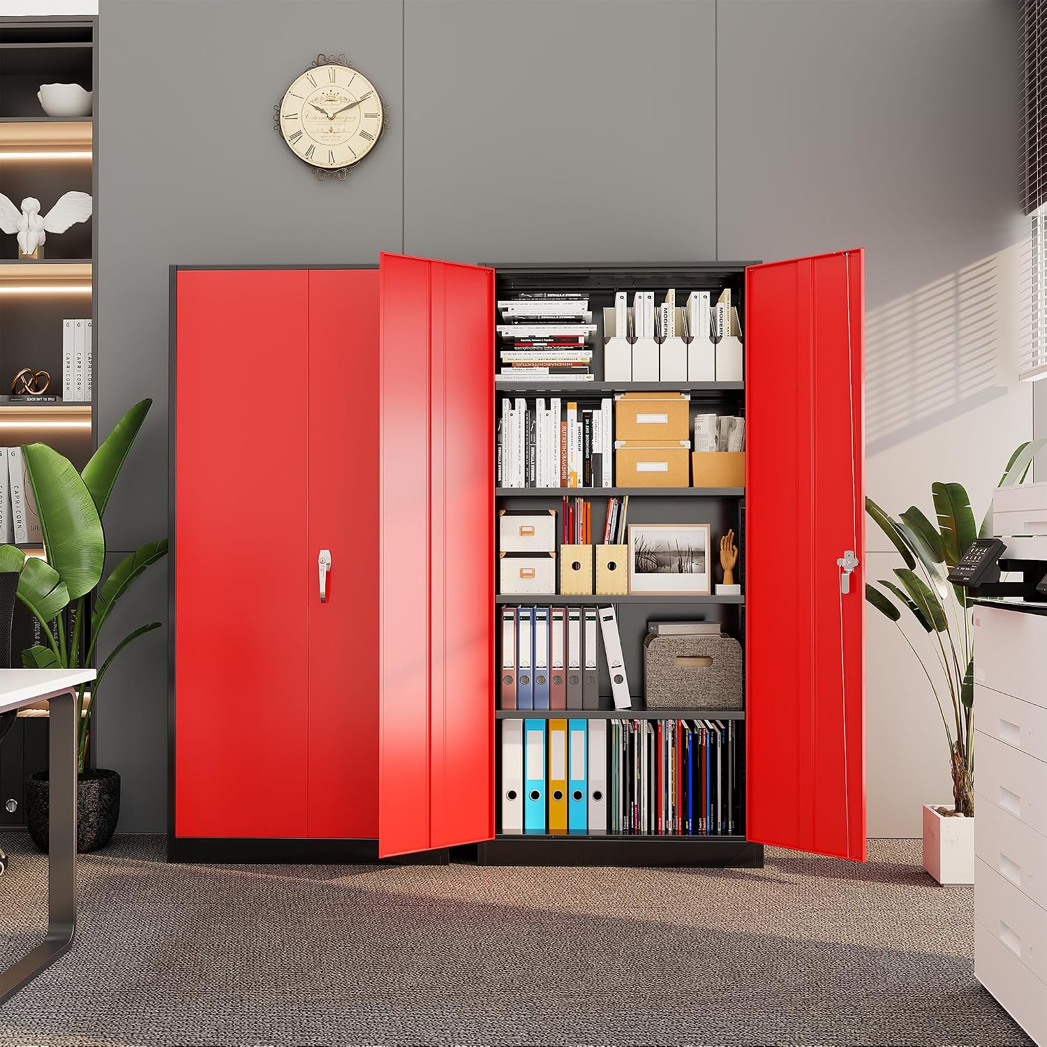 Heavy Duty Metal Garage Storag - Office Storage Cabinet 评论和价格