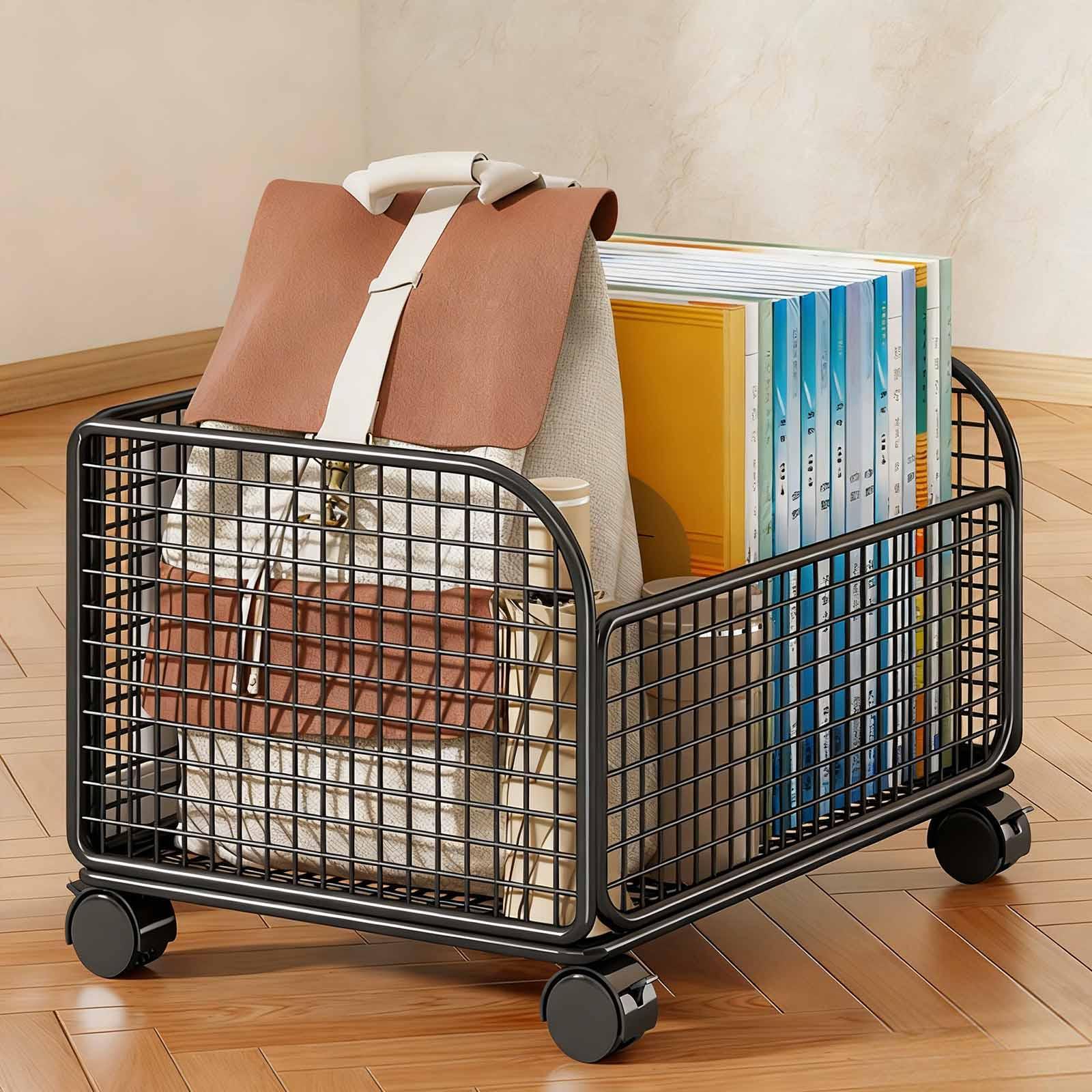 Rolling File Folder Cart,under - Book Cart Rolling 评论和价格