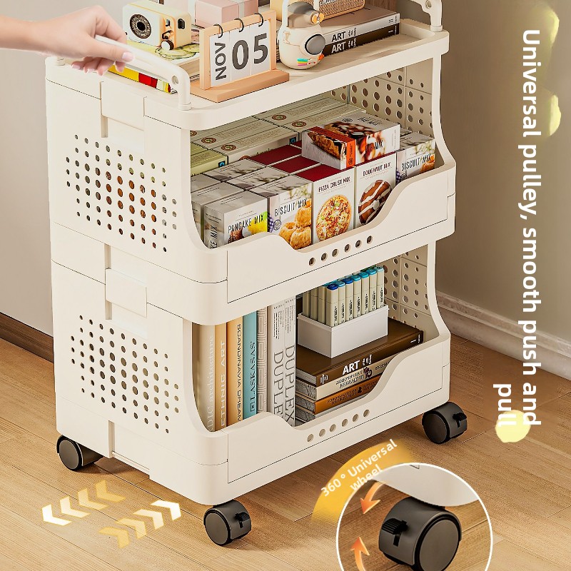 Simple Plastic Storage Shelf U - Book Cart Rolling 评论和价格