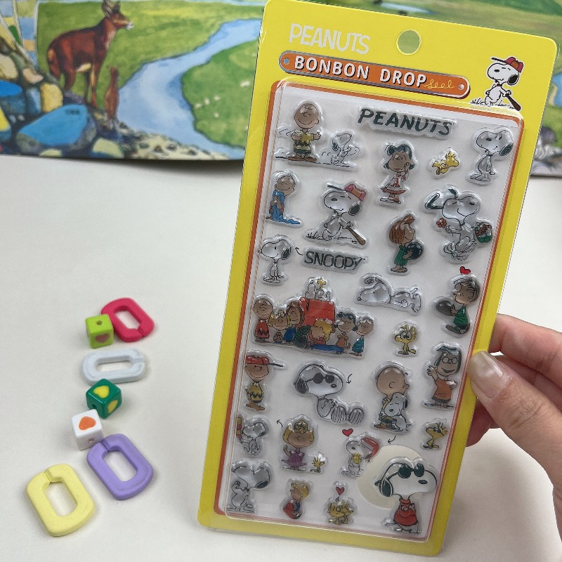8Pcs Cute Snoopy Cartoon 3D Re - Office Supply Cart 评论和价格