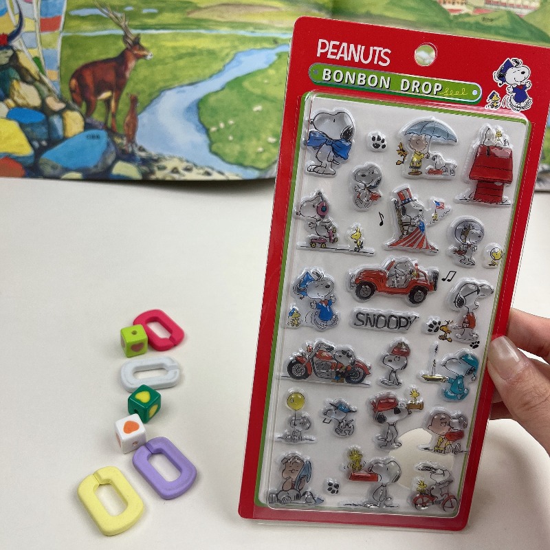 8Pcs Cute Snoopy Cartoon 3D Re - Office Supply Cart 评论和价格