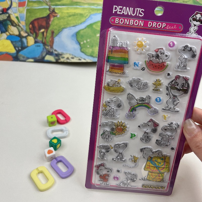 8Pcs Cute Snoopy Cartoon 3D Re - Office Supply Cart 评论和价格