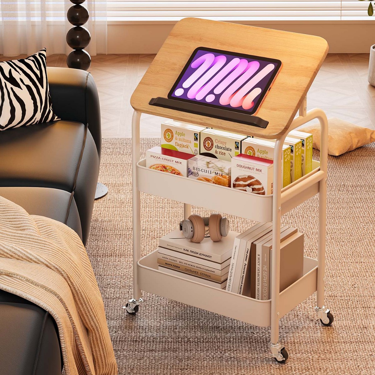 Portable Utility Rolling Carts - Book Cart Rolling 评论和价格