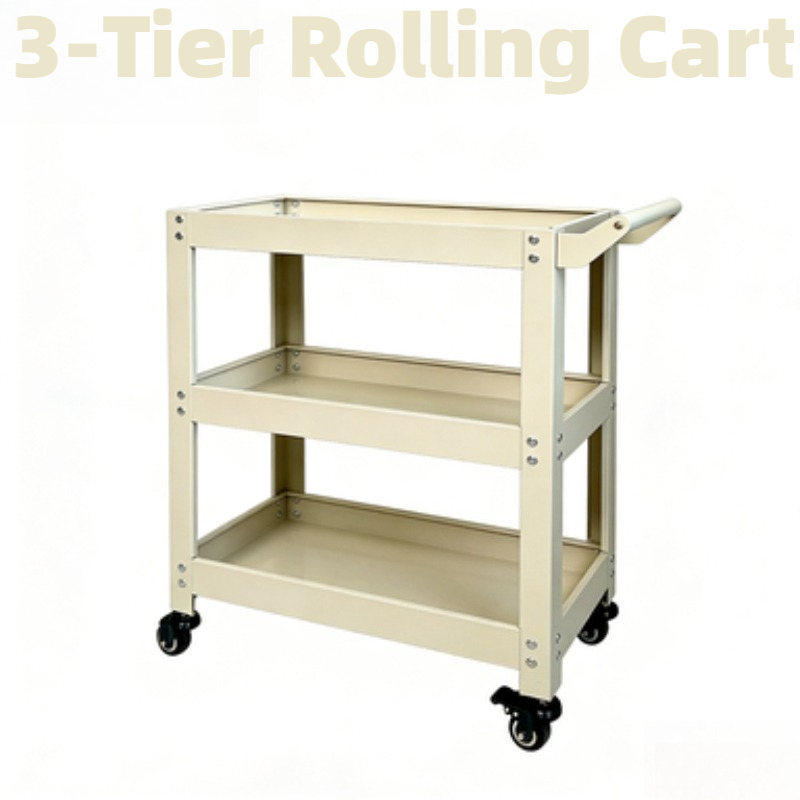 3 Tier Metal Storage Cart Mult - Book Cart Rolling 评论和价格