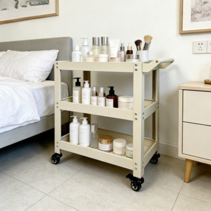 3 Tier Metal Storage Cart Mult - Book Cart Rolling 评论和价格