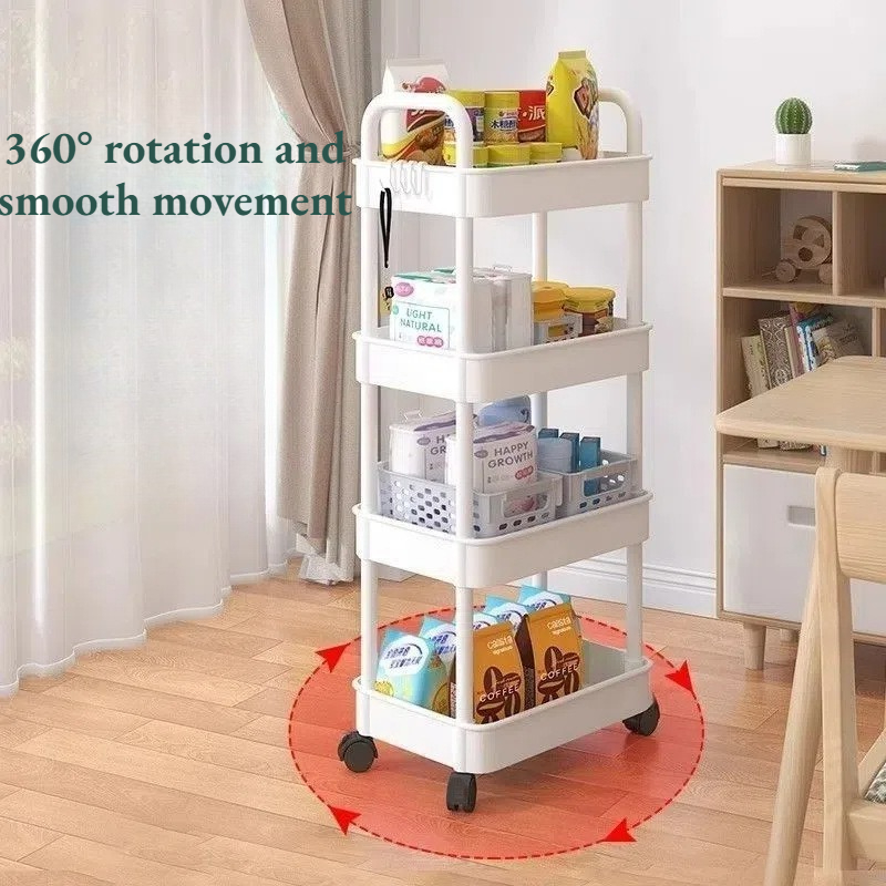 Kitchen Multi-Functional Rolli - Book Cart Rolling 评论和价格