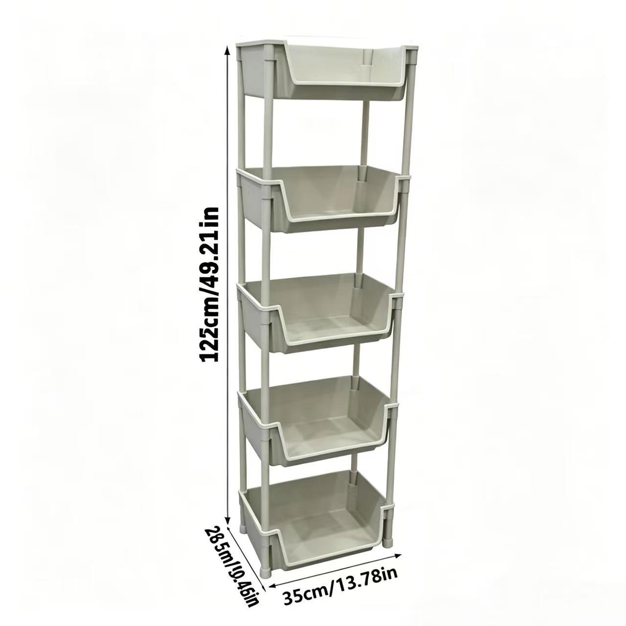 5-Tier Rolling Storage Cart wi - Book Cart Rolling 评论和价格