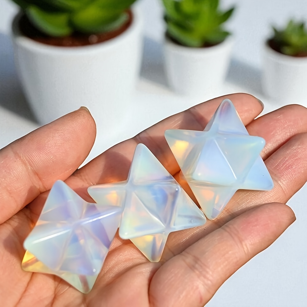 1pc High Quality Opal Merkaba  - Office Furniture At Home 评论和价格