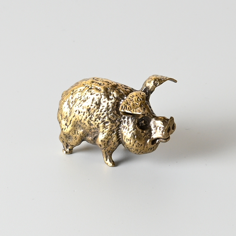 Vintage Brass Pig Small Orname - Office Furniture At Home 评论和价格