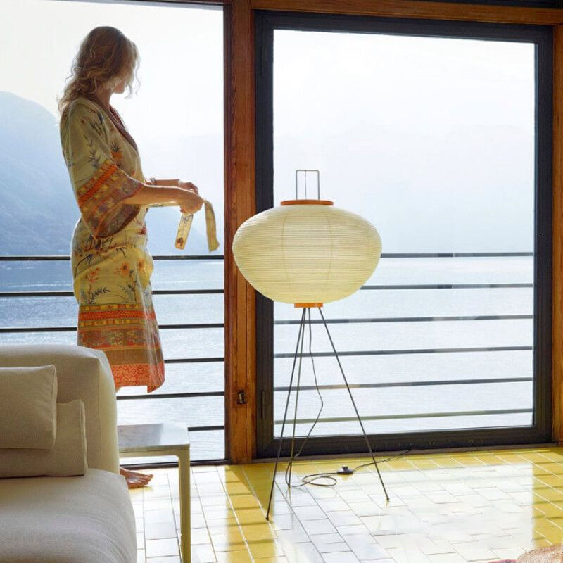 Japanese Noguchi Akari Rice Pa - Floor Lamp Arched 评论和价格