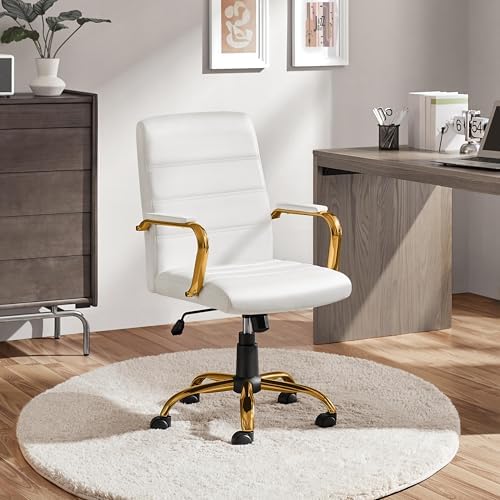 Mid-Back Office Chair PU Leath - Task Chair Mid Back 评论和价格