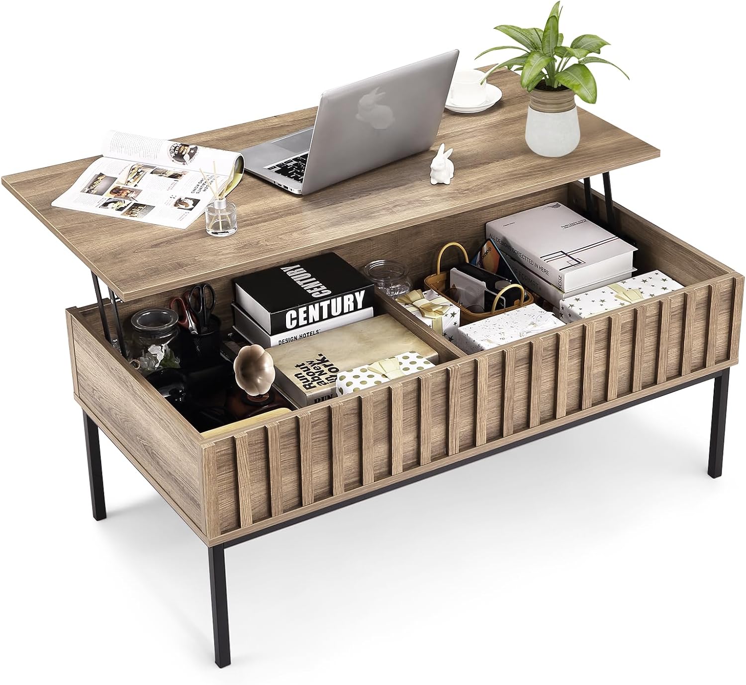Wood Lift Top Coffee Table Wit - Office Furniture Center 评论和价格
