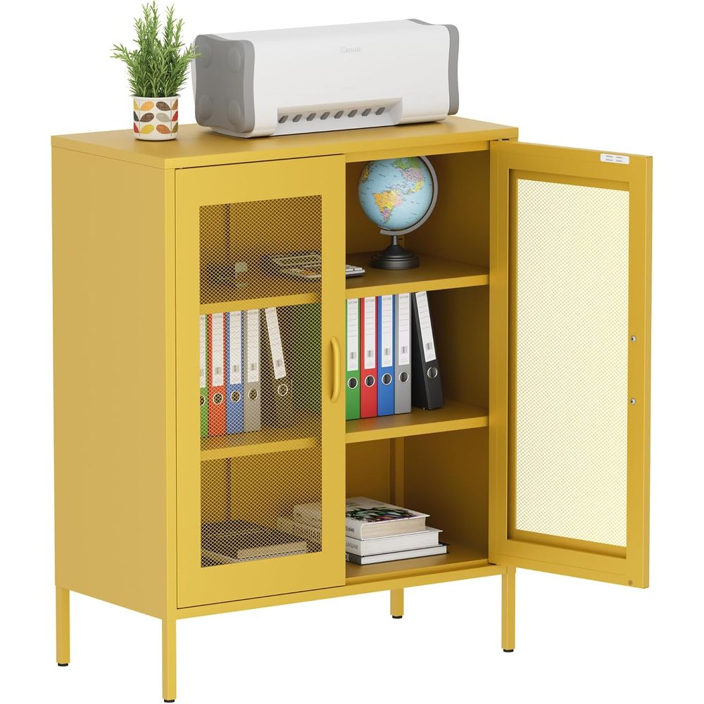 Mesh Metal Storage Cabinet wit - Office Storage Cabinet 评论和价格