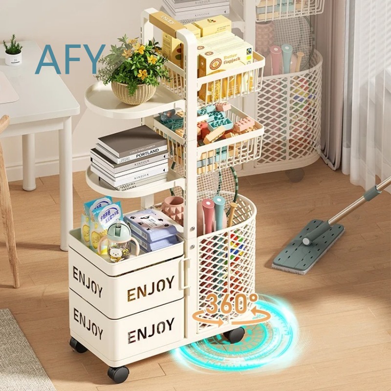 Multilayer Kids Toy Storage Or - Book Cart Rolling 评论和价格