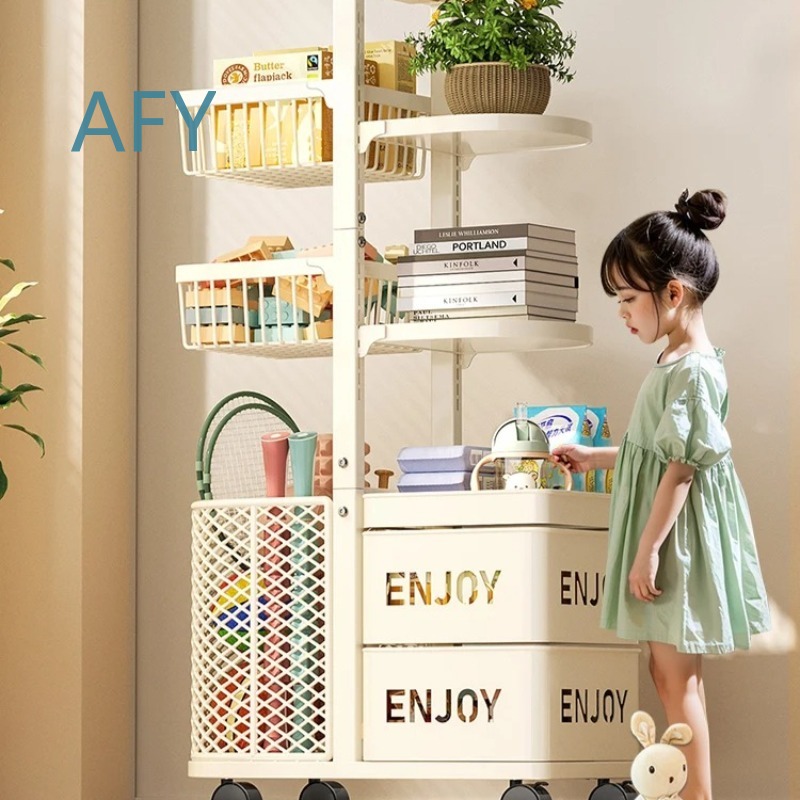 Multilayer Kids Toy Storage Or - Book Cart Rolling 评论和价格