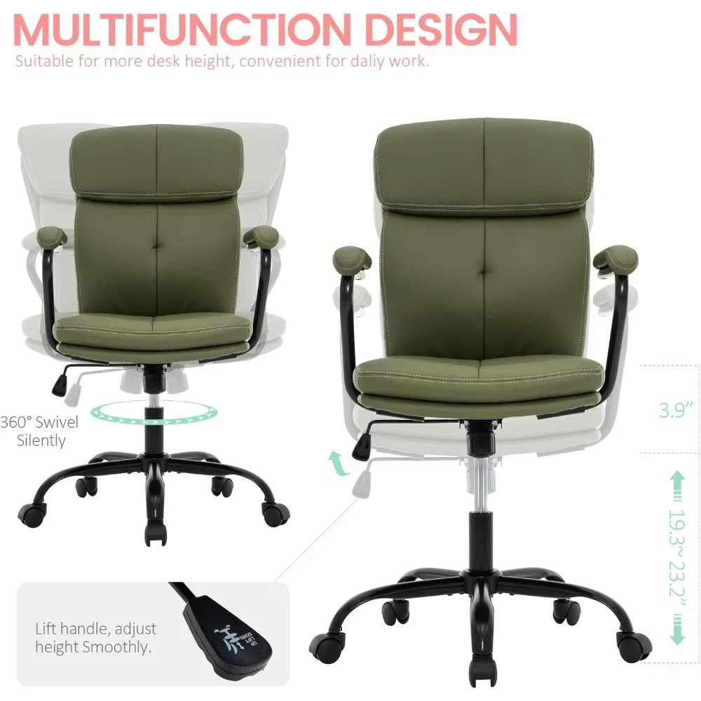Adjustable Rocking Swivel Comp - Task Chair Mid Back 评论和价格