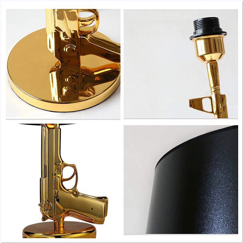 Gold Plated Pistol Table Desk  - Floor Lamp Arched 评论和价格