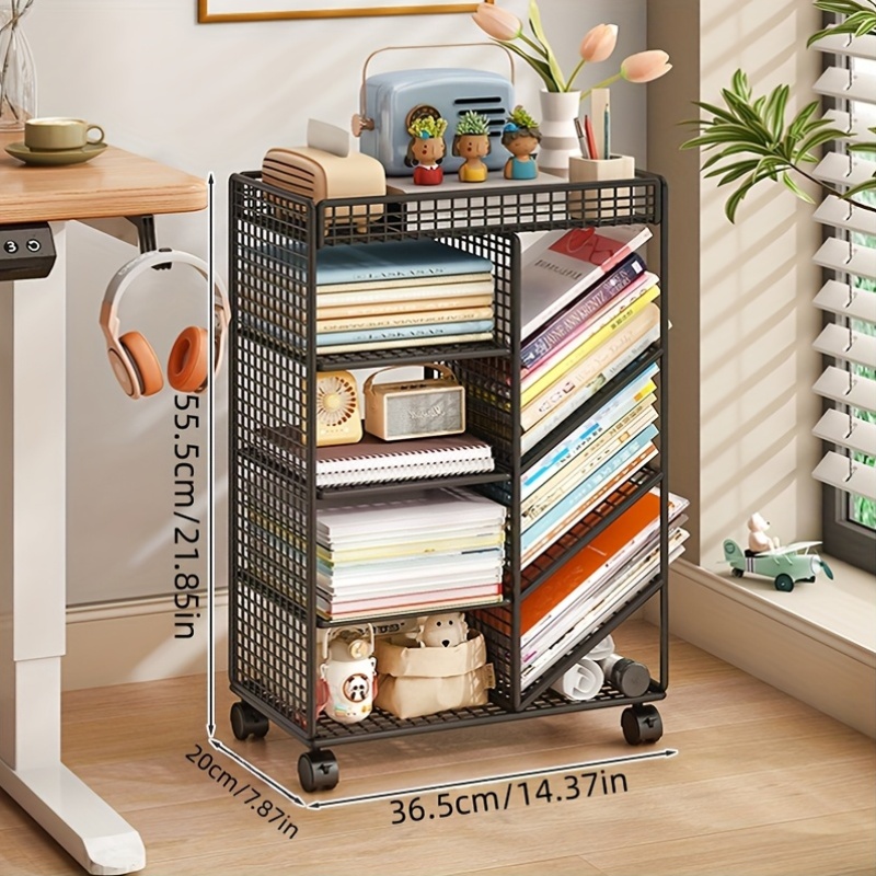 Rolling Book Cart -  Metal Mob - Book Cart Rolling 评论和价格