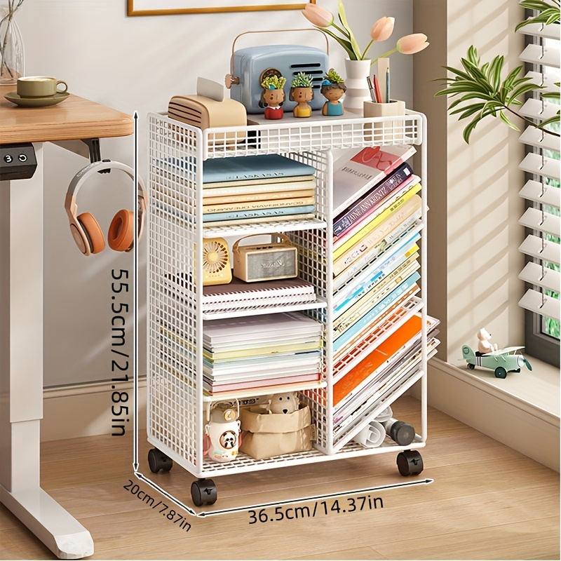 Rolling Book Cart -  Metal Mob - Book Cart Rolling 评论和价格