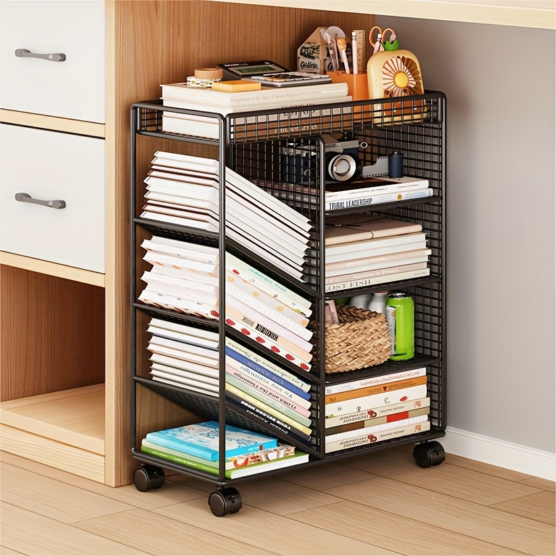 Rolling Book Cart -  Metal Mob - Book Cart Rolling 评论和价格