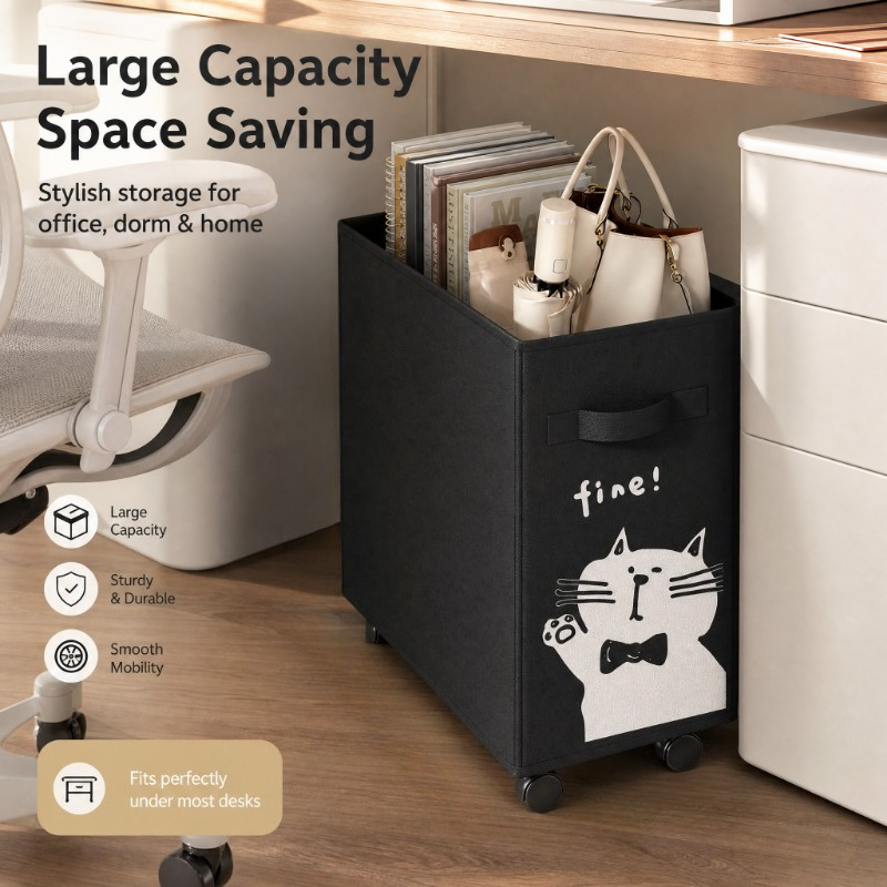 Under Desk Rolling Storage Car - Book Cart Rolling 评论和价格