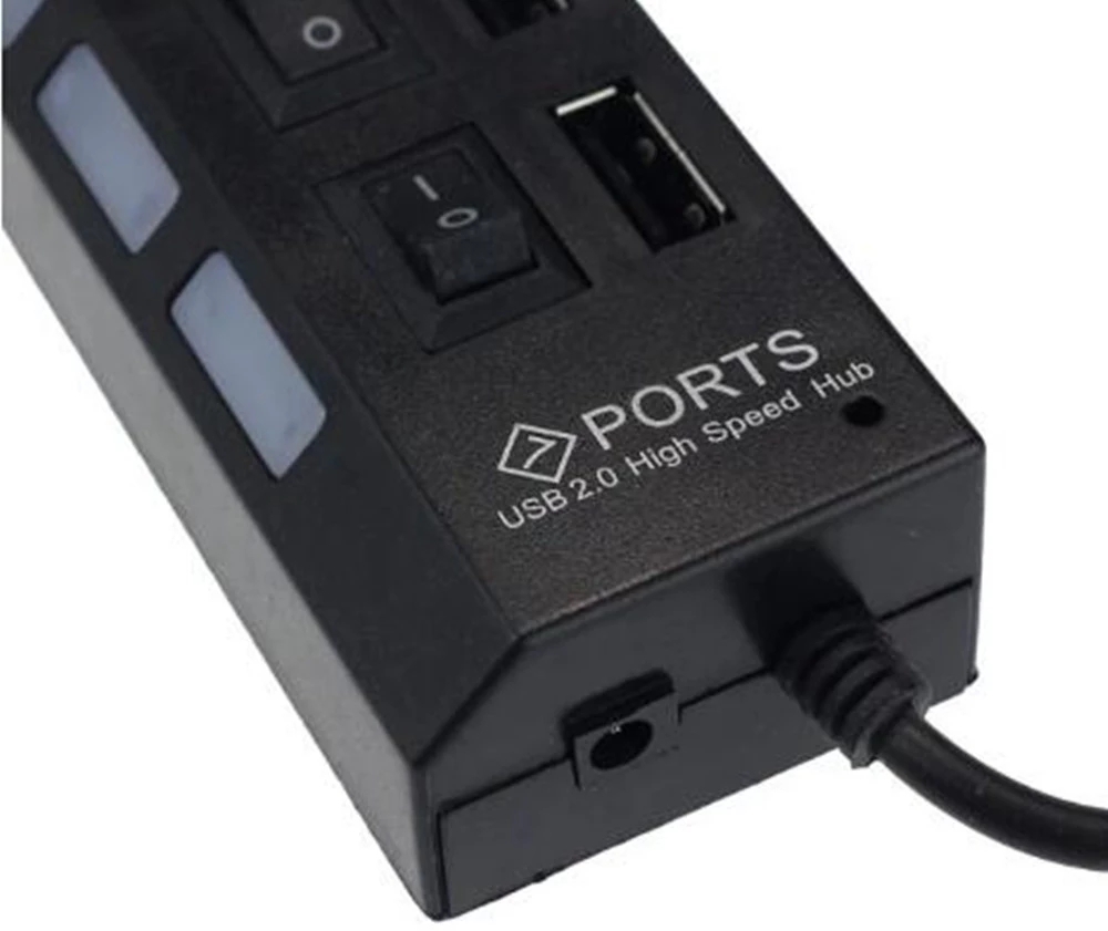 7 Port USB 2.0 Hub Splitter Fo - Office Supply Cart 评论和价格