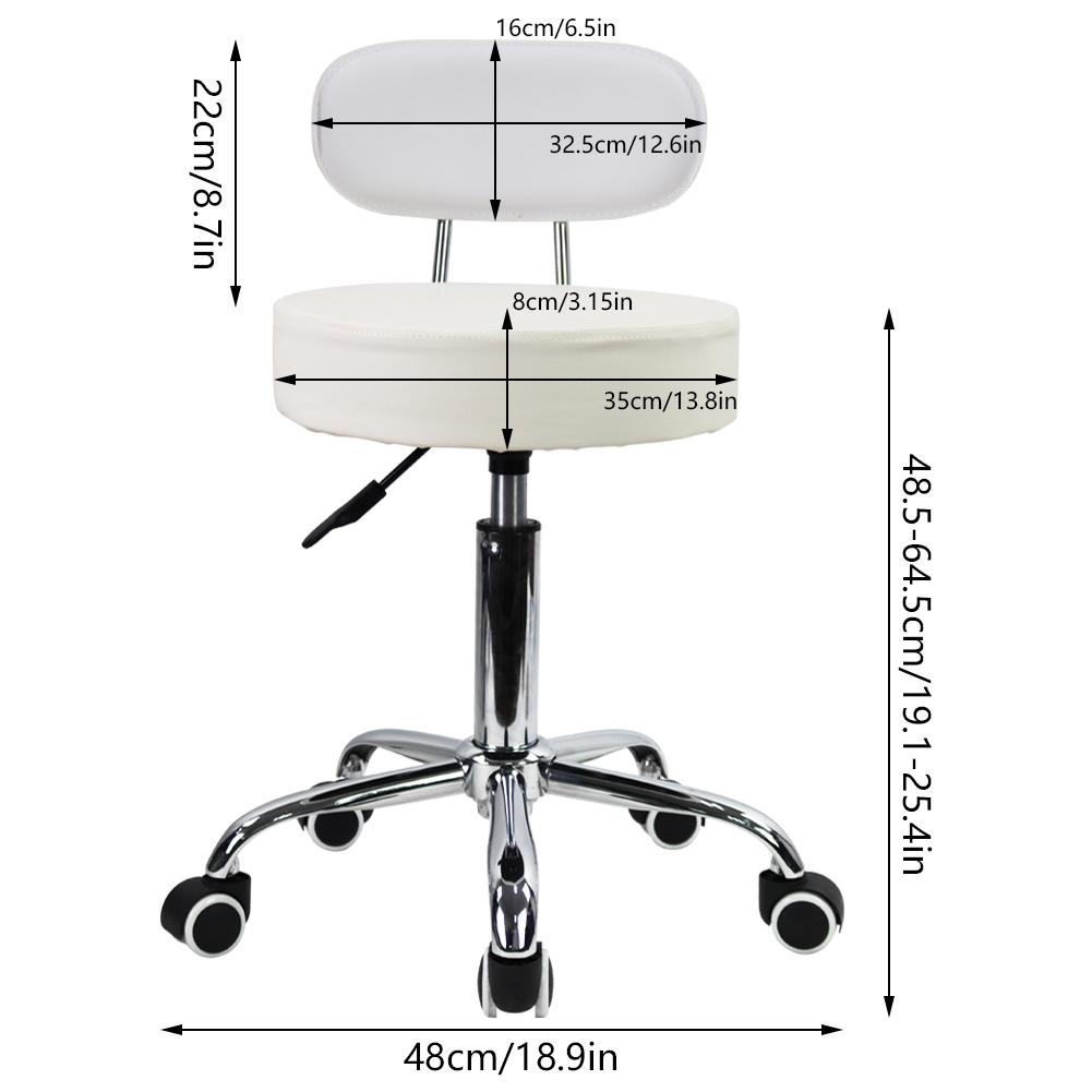 CANBOUN PU Leather Rolling Sto - Task Chair Mid Back 评论和价格