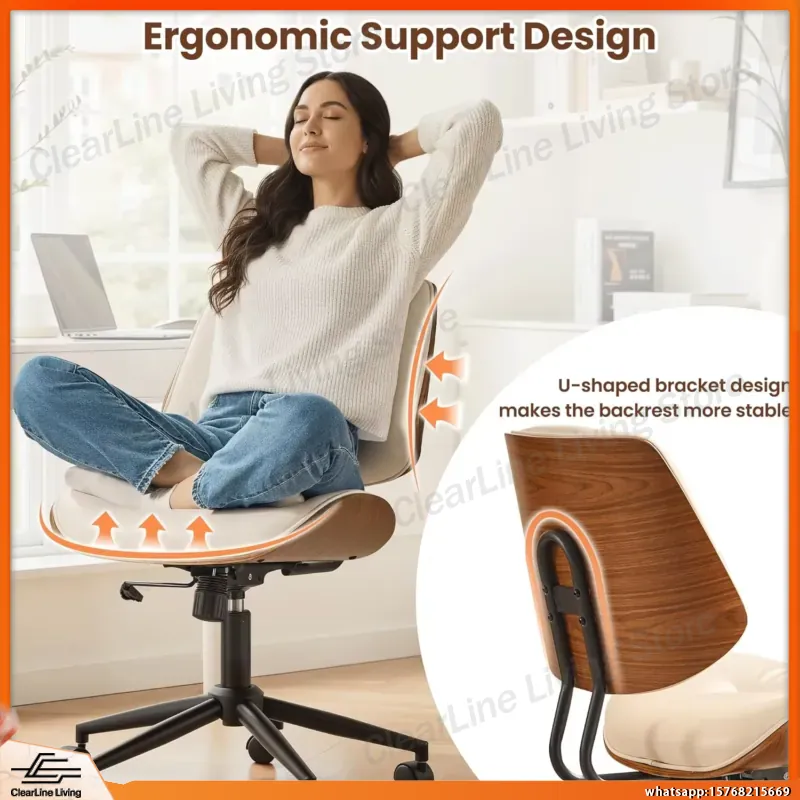 Modern PU Leather Office Chair - Task Chair Mid Back 评论和价格